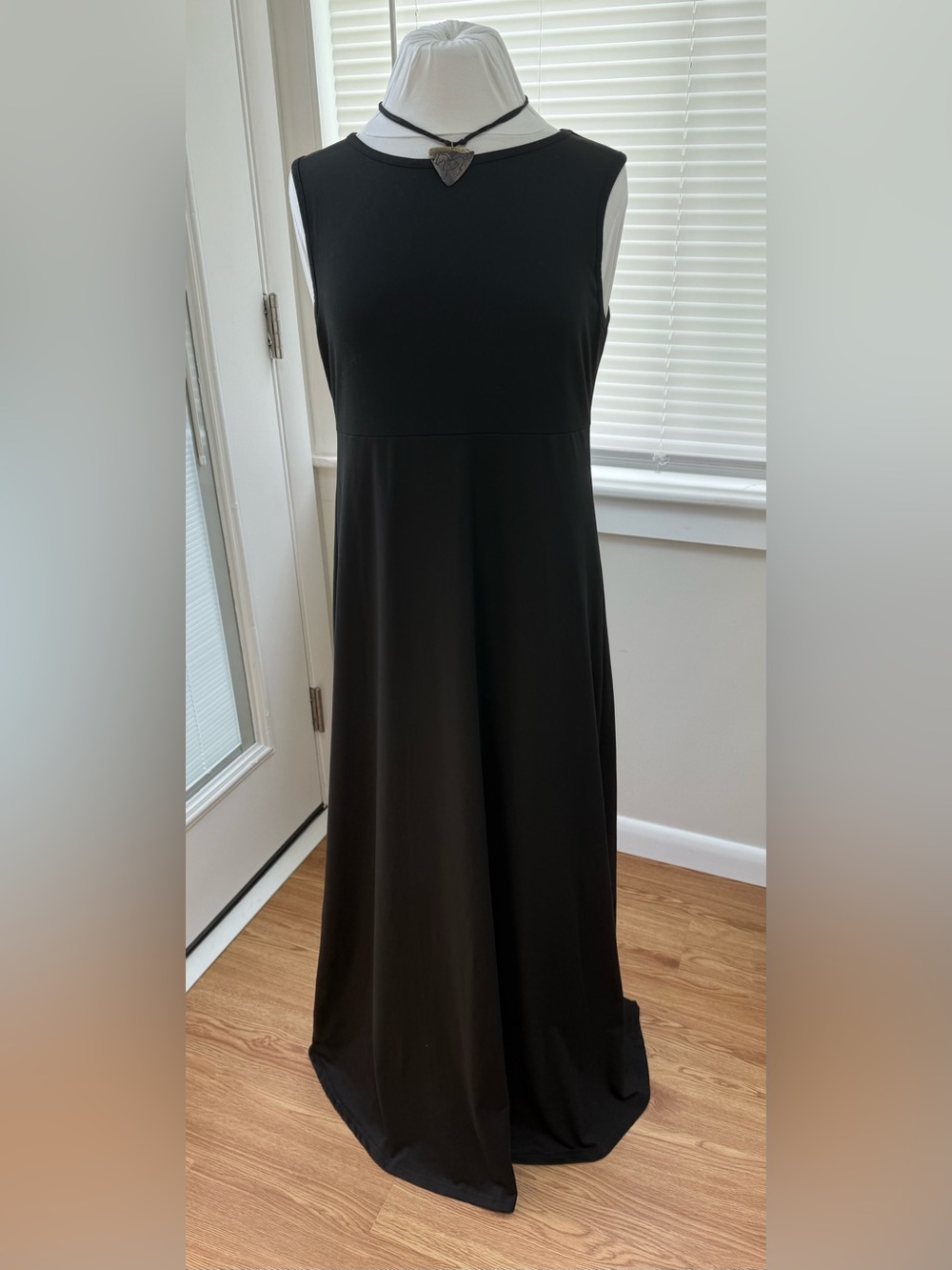 Classic Black Sleeveless Maxi Dress